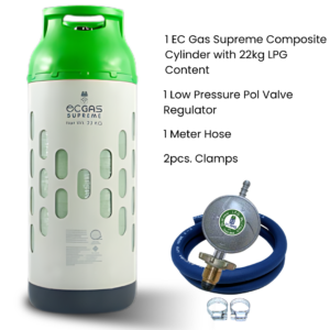 EC Gas Supreme Composite 22kg. Complete Set